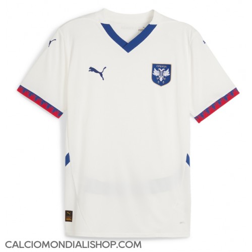 Maglie da calcio Serbia Seconda Maglia Europei 2024 Manica Corta